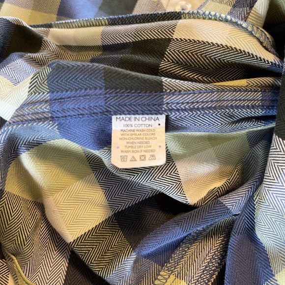 NWT: Rocawear long sleeve, blue/green plaid Sz 3XL - Picture 6 of 10